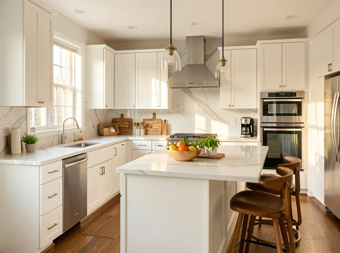 Bright kitchen with practical upgrade potential in Boston