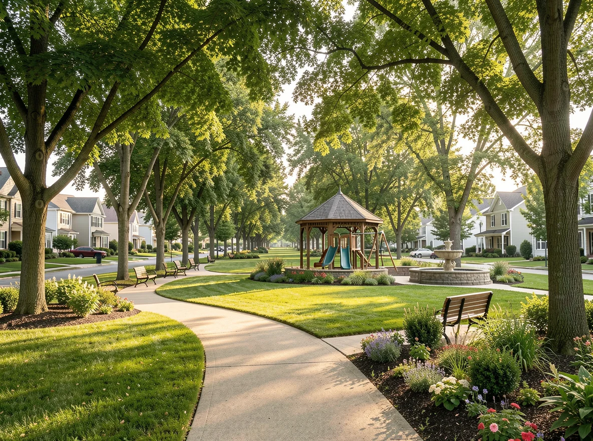 Neighborhood park and community setting