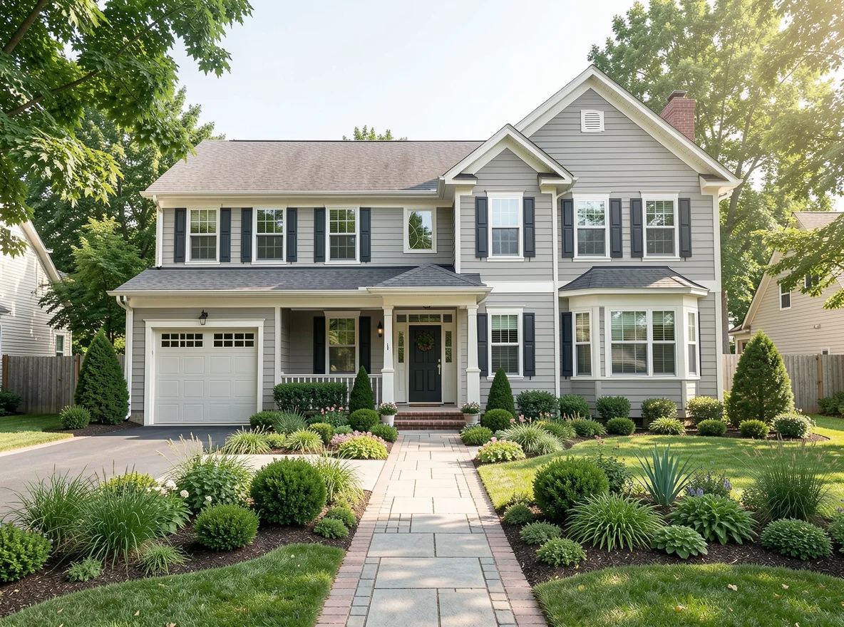 Front exterior of a well-maintained home in a desirable neighborhood