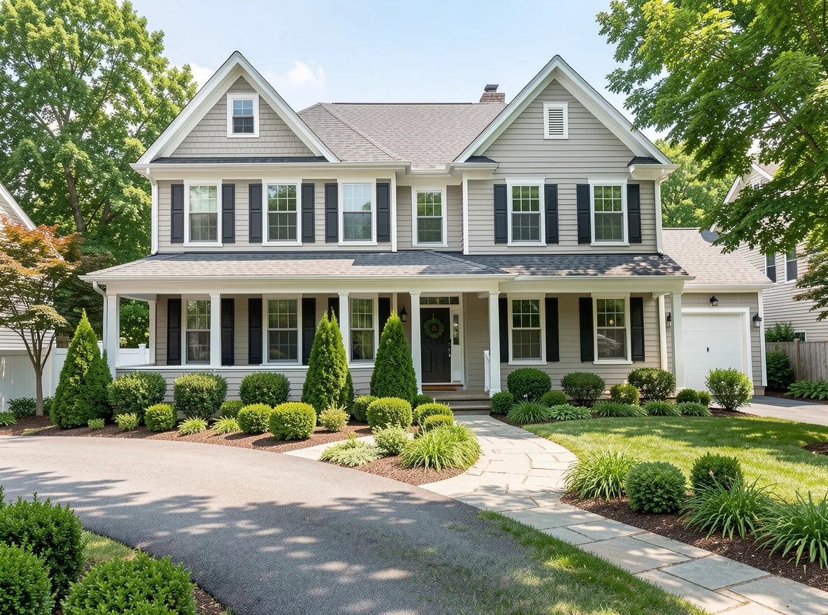 Boston-area home exterior representing the buyer home search process