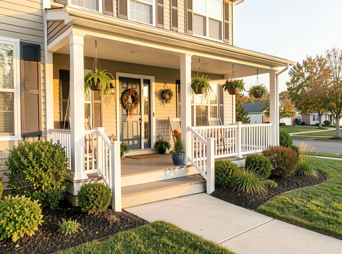 Fresh front entry and curb appeal improvements at a well-kept home