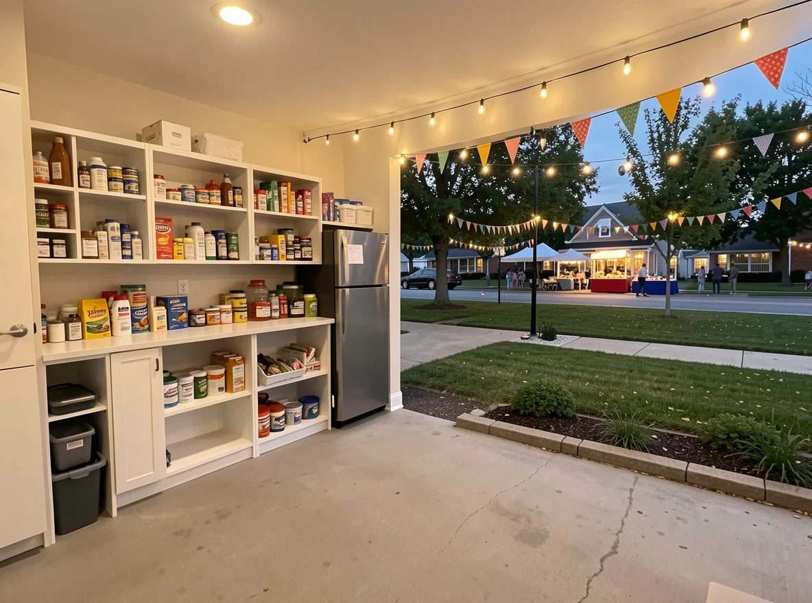 Organized home maintenance checklist and tidy utility area