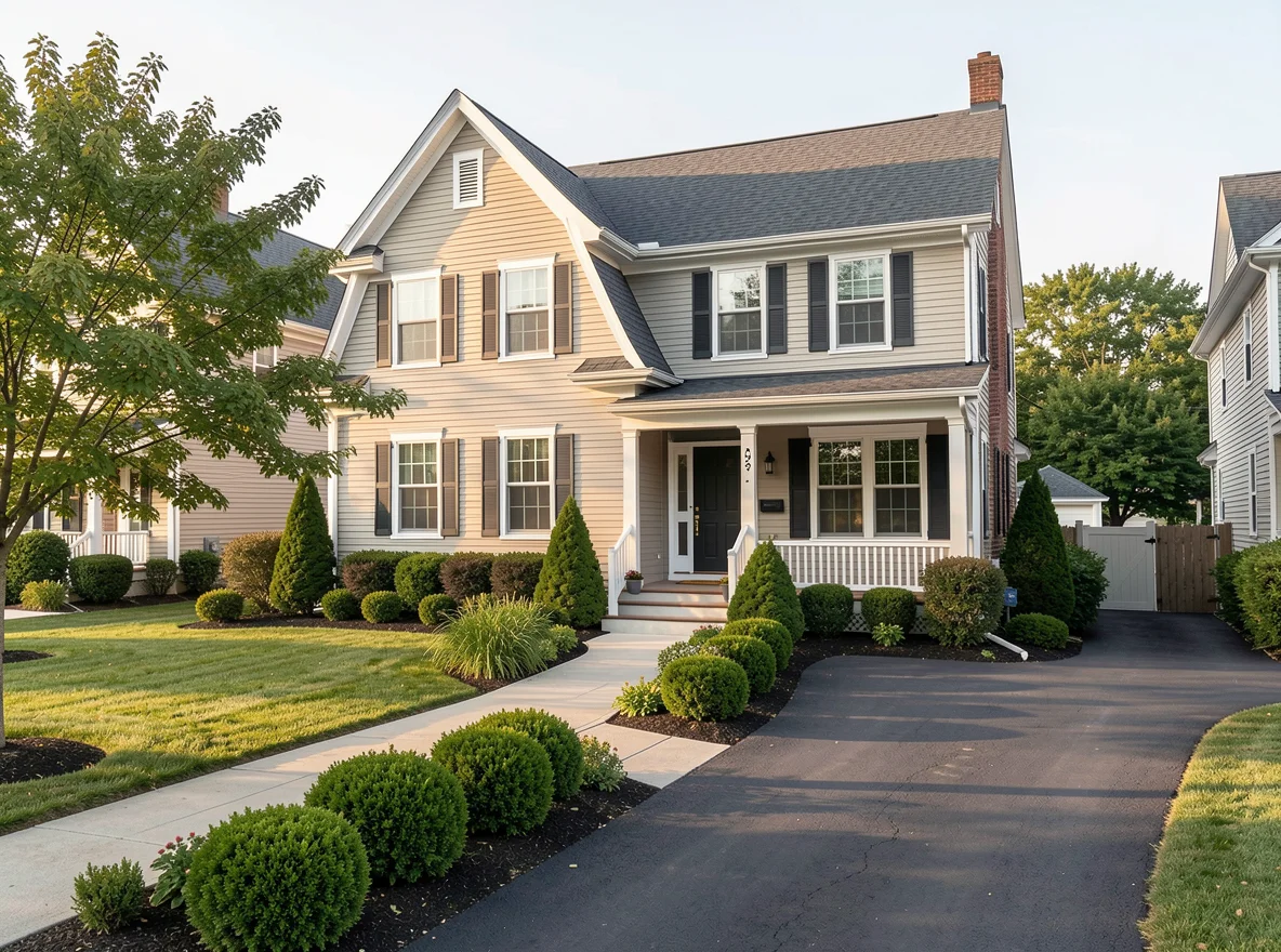Boston-area home exterior representing the home buying process