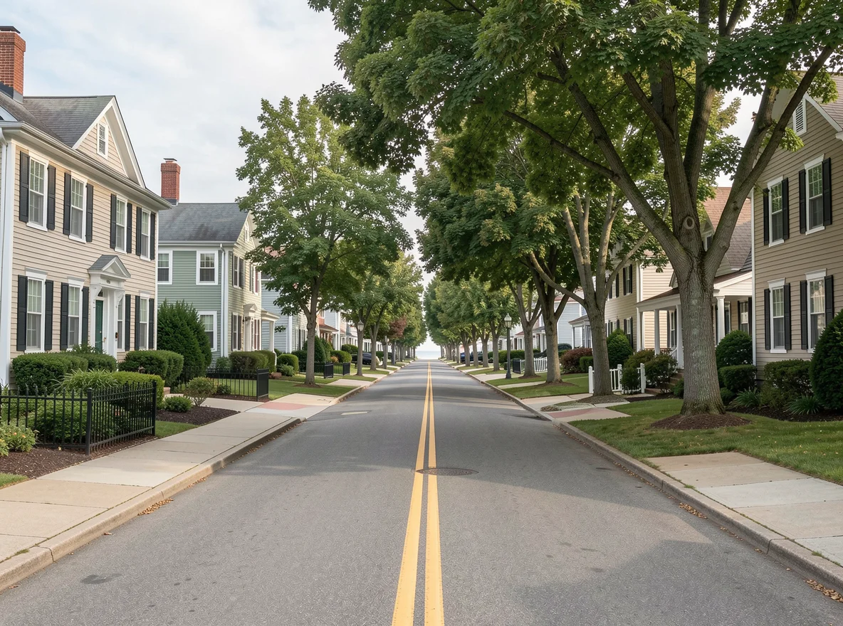 Historic streetscape in Essex