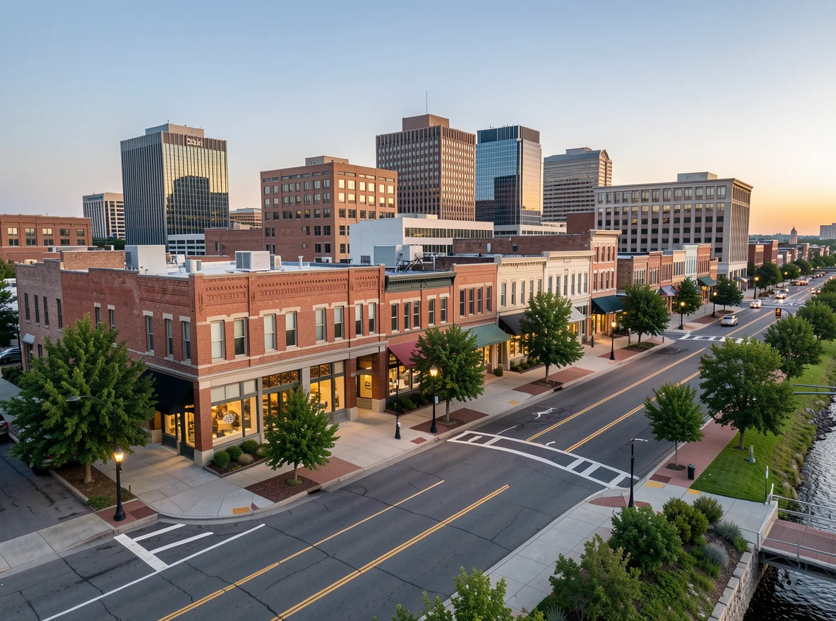 Downtown streetscape in Centralia