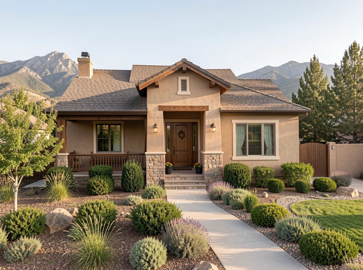 Pueblo home exterior with Southwestern character