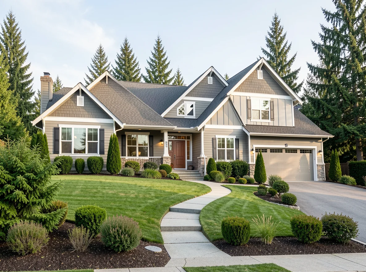 Home on a sloped lot in Snohomish County