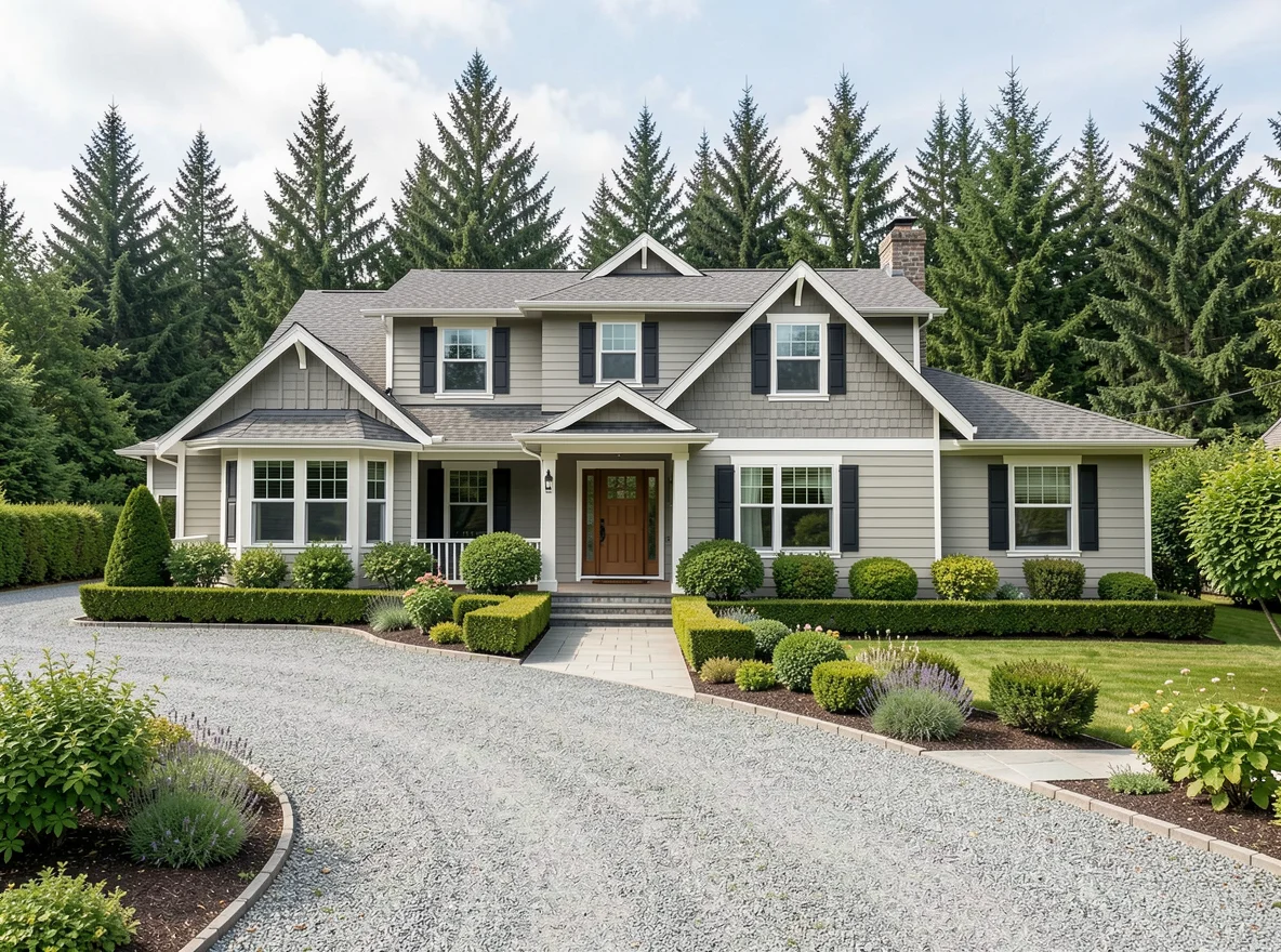 Well-prepared rural home exterior in Skagit Valley
