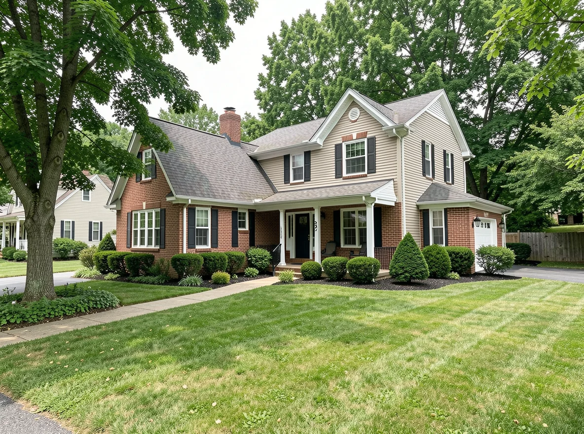 Home exterior in a Morgantown neighborhood