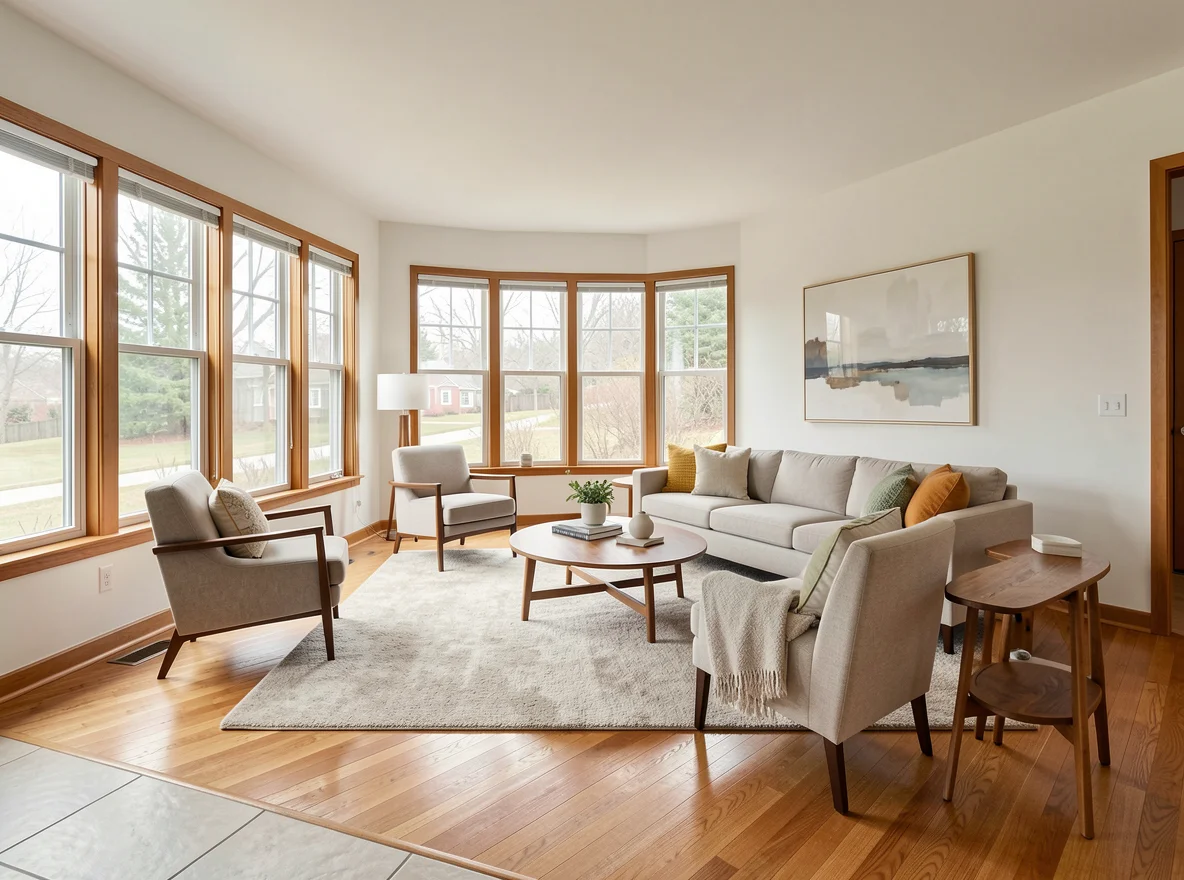 Mid-century style interior in Clarksburg