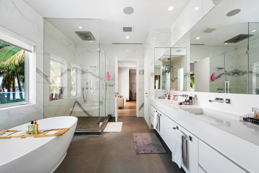 bathroom with modern amenities