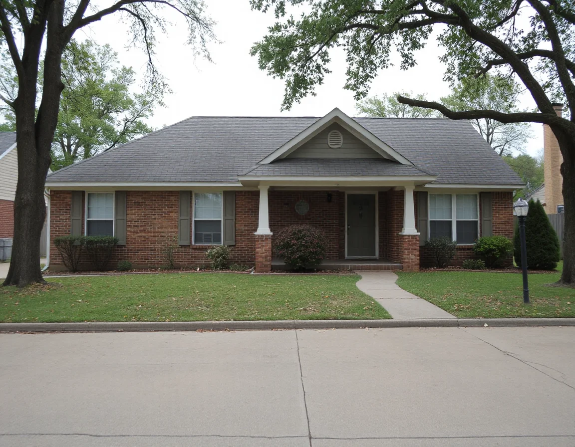 Brick home exterior in Augusta Arkansas
