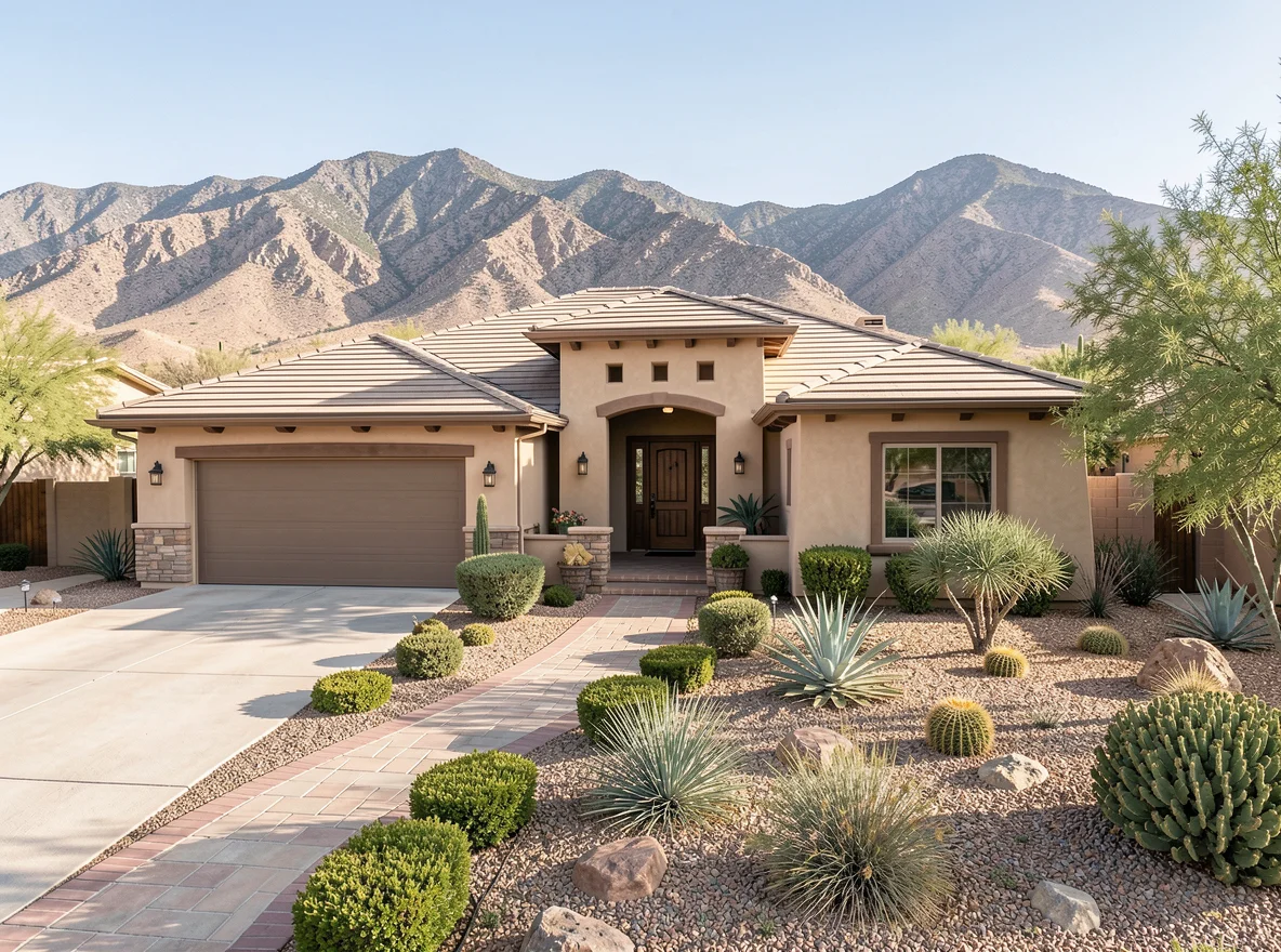 Southwestern home exterior in El Paso