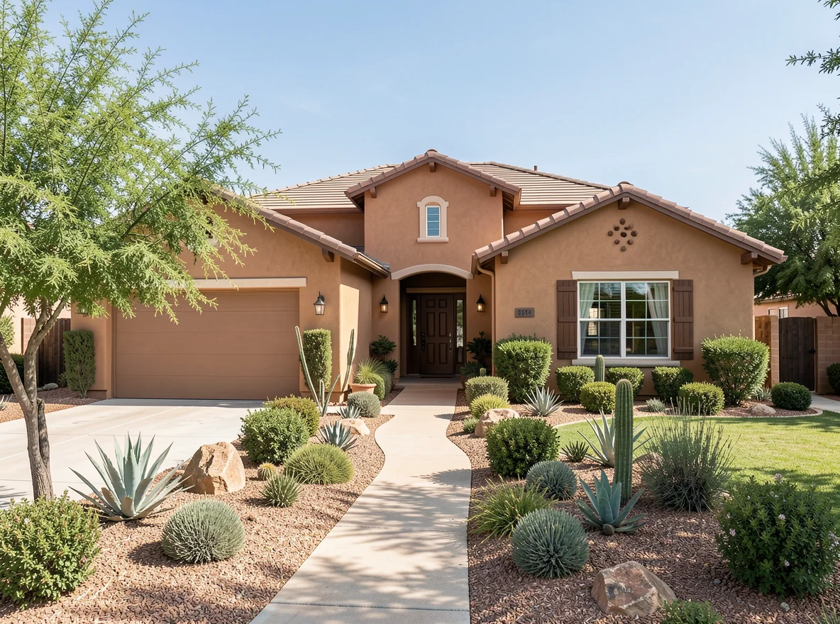 Southwestern home exterior in Anthony