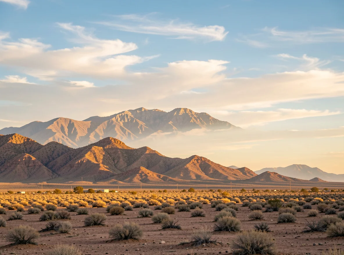 Desert mountain landscape in El Paso