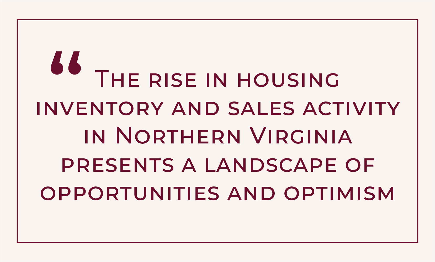 quote from blog about rising housing inventory and sales in 2024