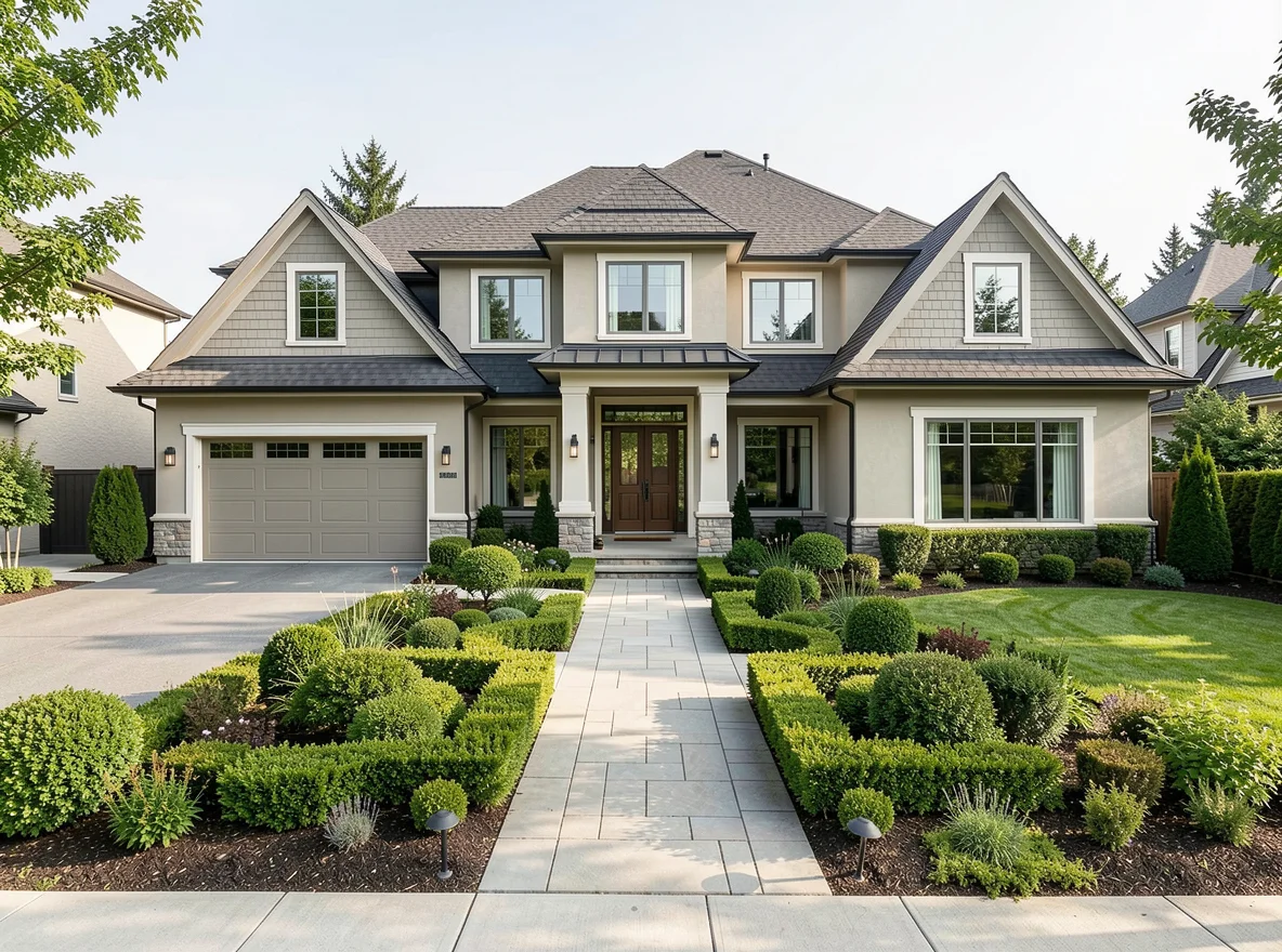 Luxury home exterior in Bellevue