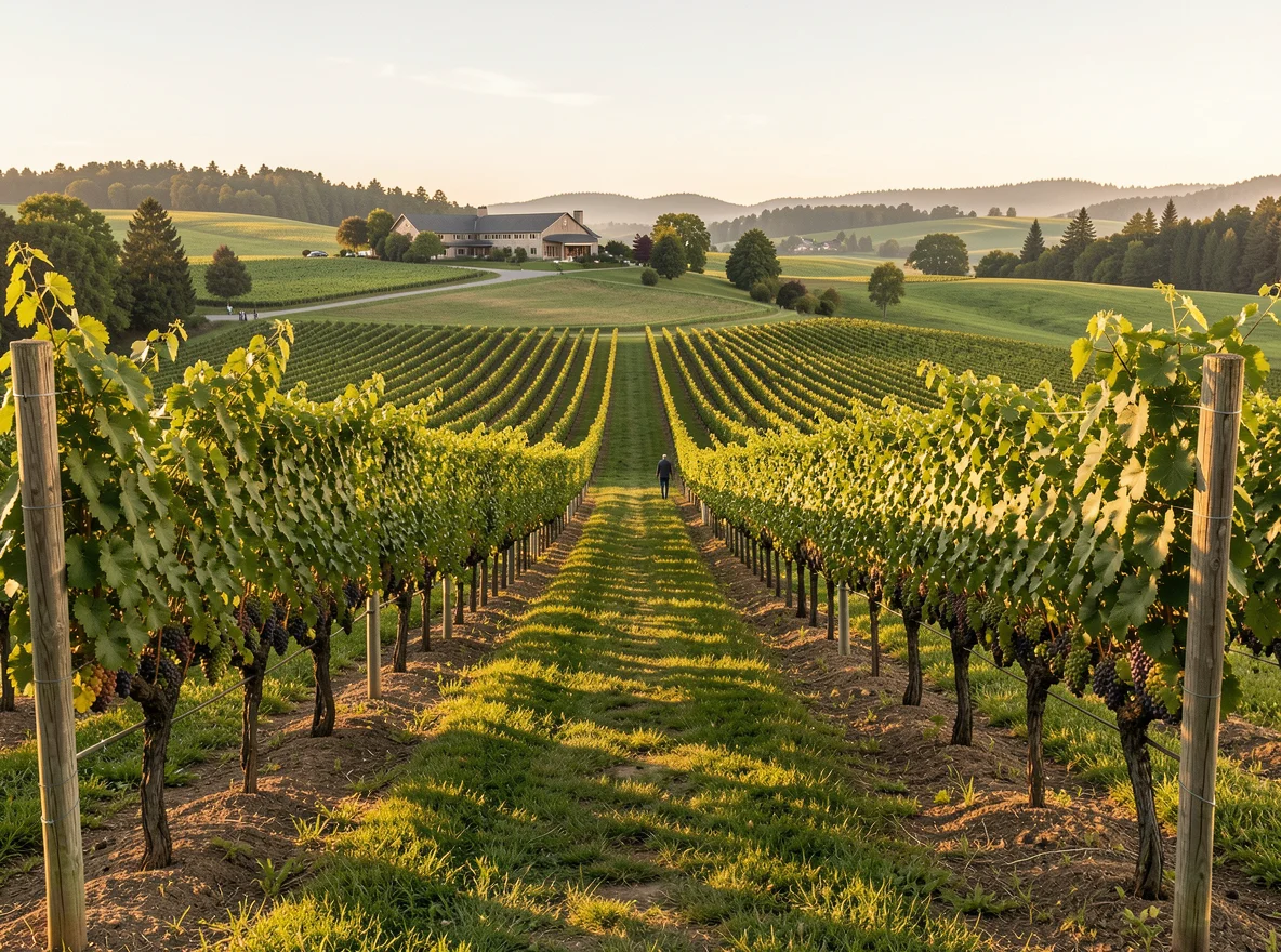 Vineyard landscape in Woodinville