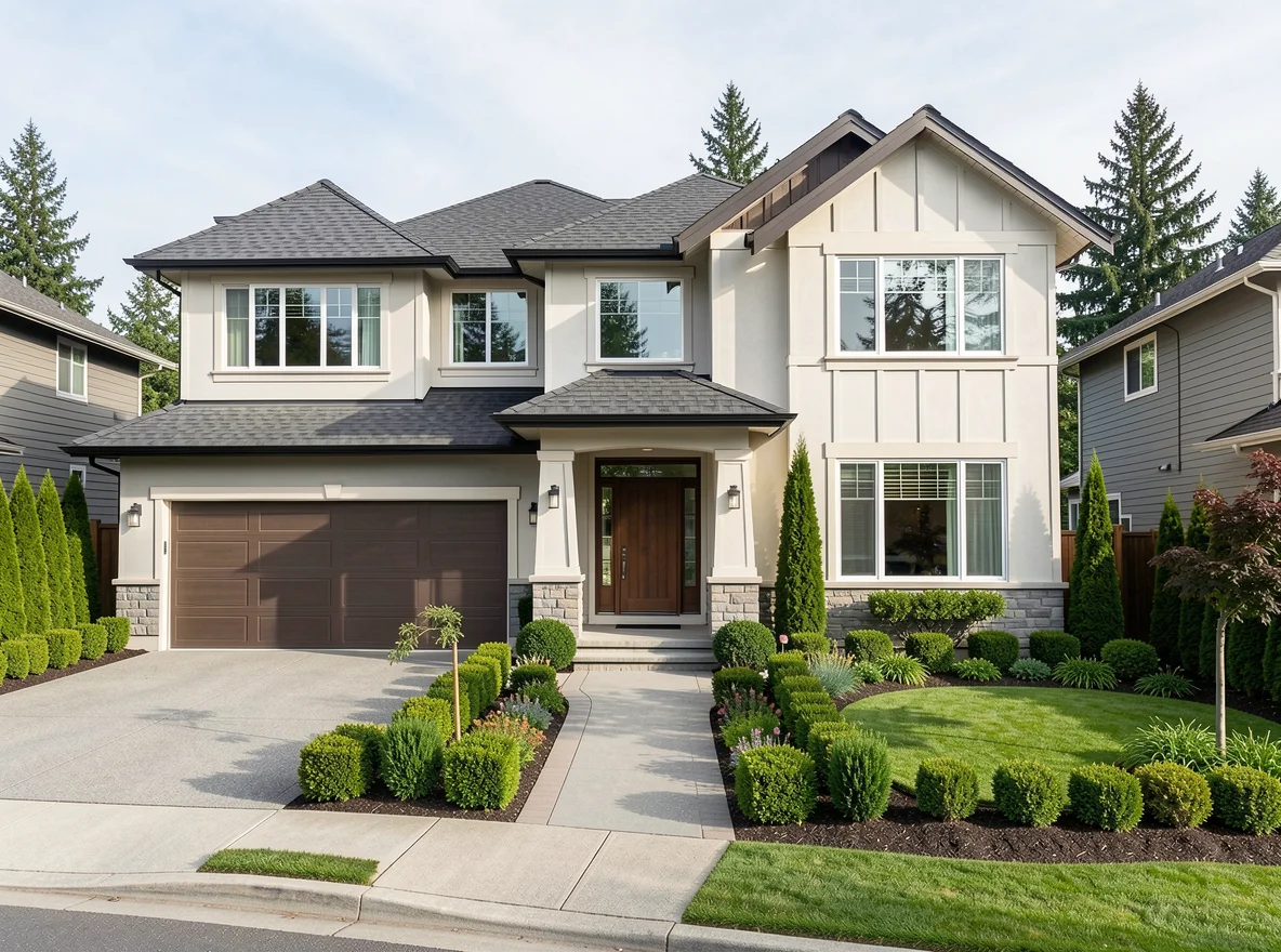 Luxury home exterior in Seattle